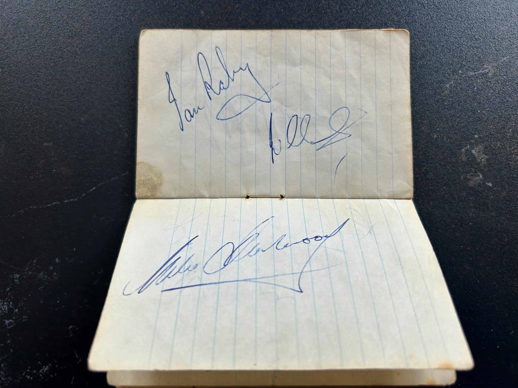 Autograph book signed Jim Clark Maston Gregory Hailwood Maggs Ginther Gurney+14