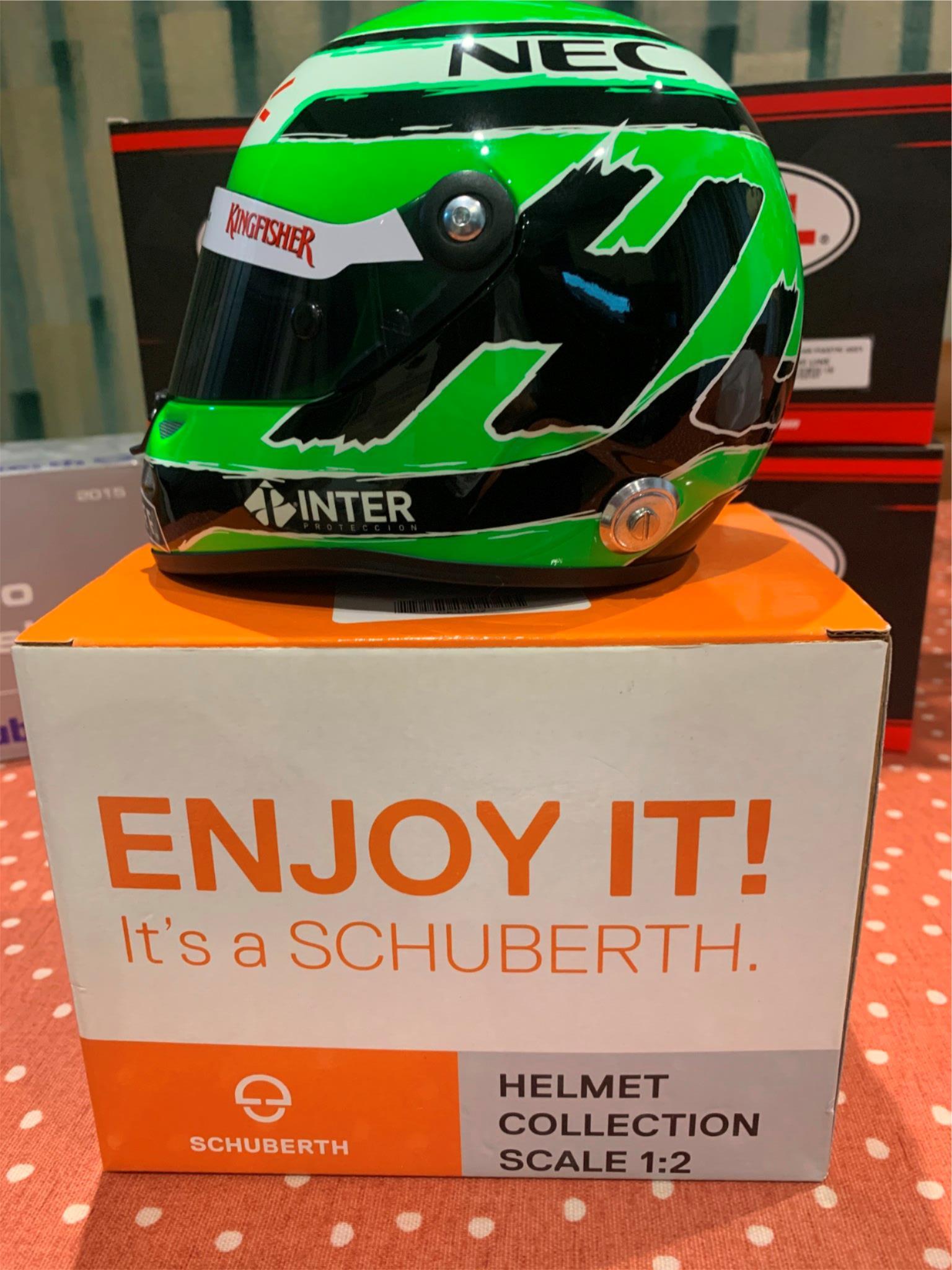 Rare Nico Hulkenberg Schuberth 1:2 Scale Helmet 2016 Formula 1