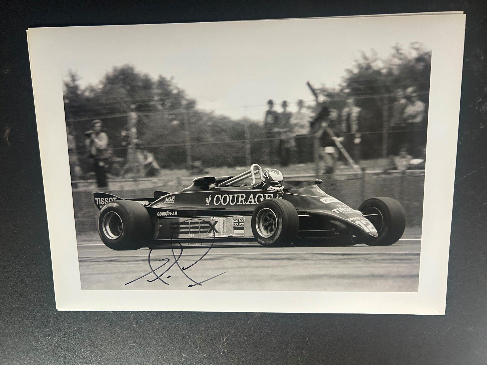 Signed12x8 photo Nigel Mansell British GP Silverstone Lotus 88B Essex rare1981