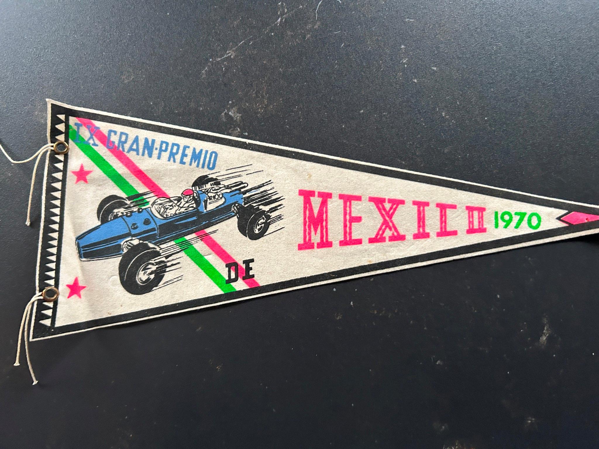 Rare Vintage Mexico 1970 Grand Prix Pendant