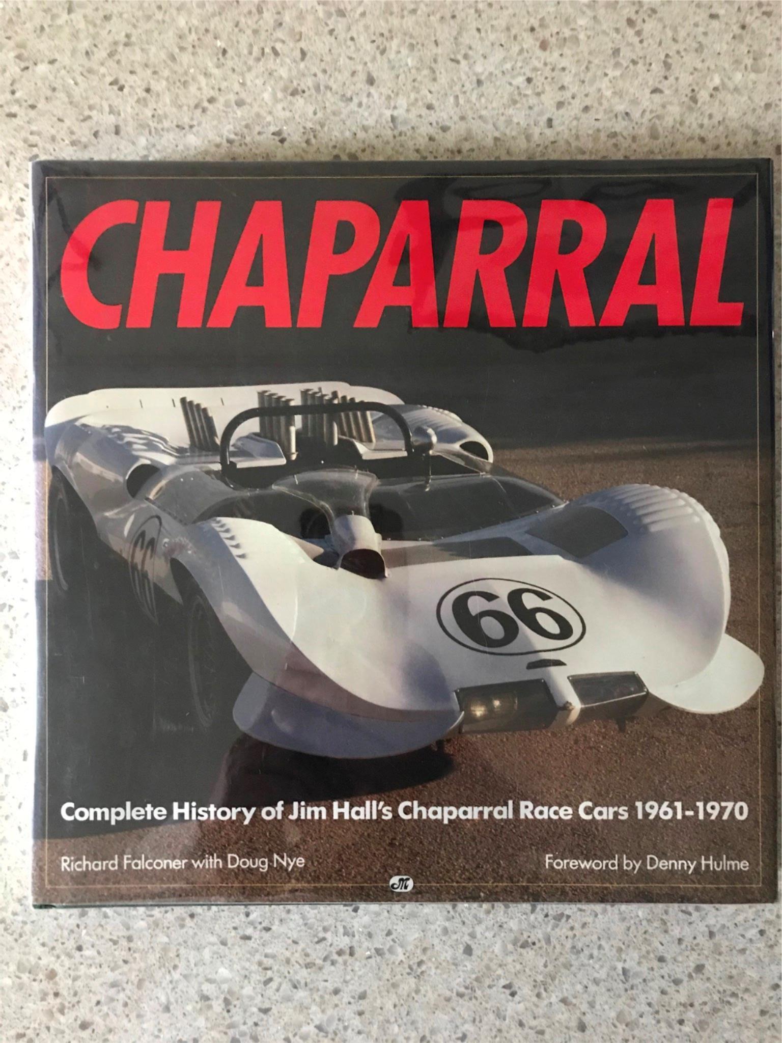 Chaparral Complete History of Jim Hill's Chaparral Race Cars rare signed book